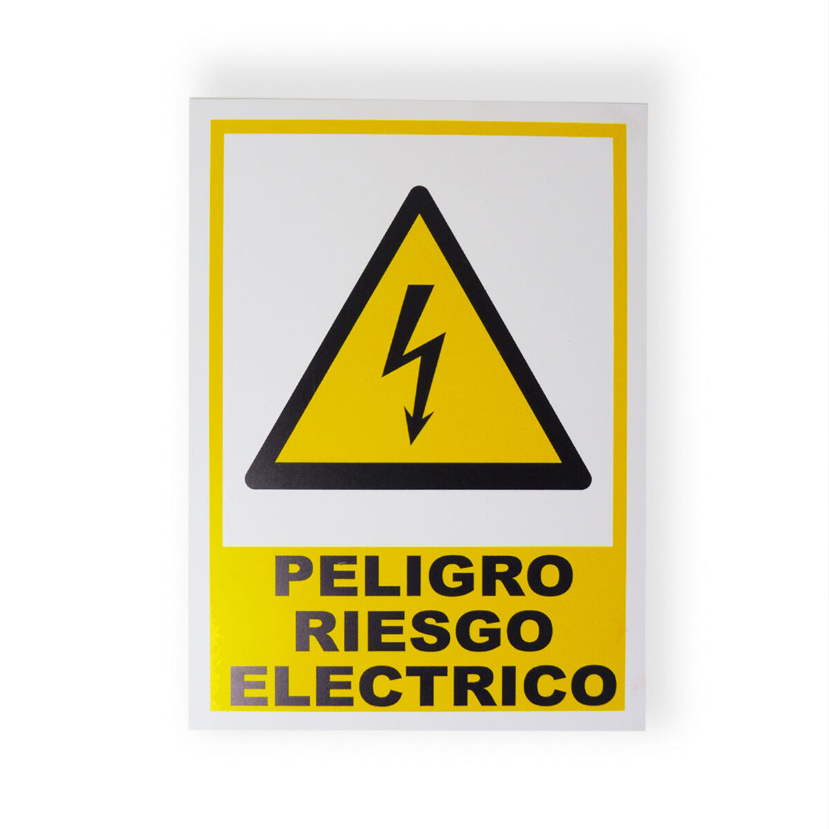 señal peligro riesgo electrico fondo Señal Riesgo Eléctrico Clase B de 0,7mm